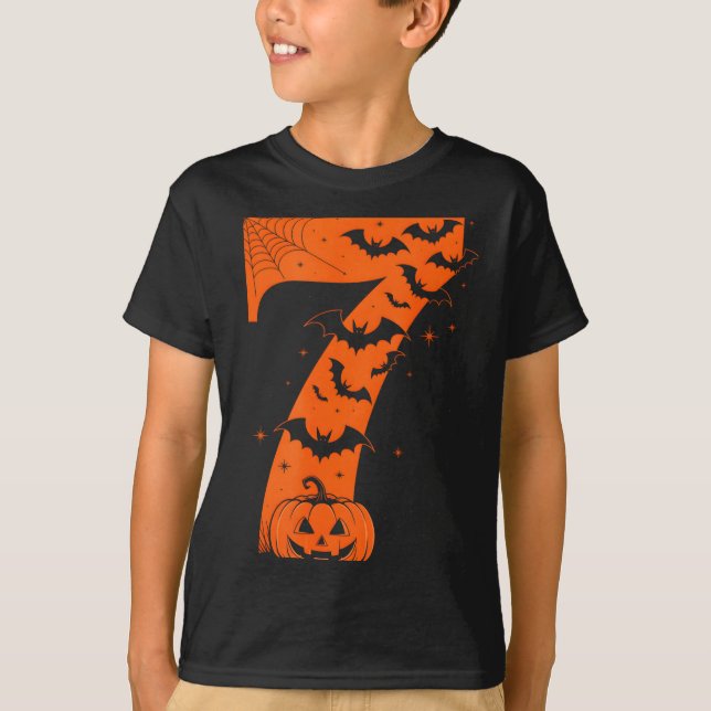 T-shirt Fun Six Seven 6 7 Meme Design Couples Halloween  (Devant)