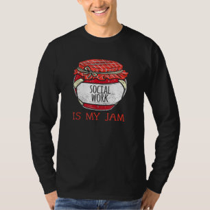 T-shirt Fun Social Worker Femmes mignonne mème citation tr