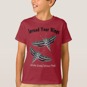 T-shirt Fun Sphinx Moth Insect Photo Modèle avant