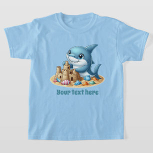 T-shirt Fun Summer requin ajouter du texte unisex