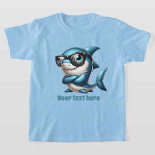 T-shirt Fun Summer requin ajouter textos garçons