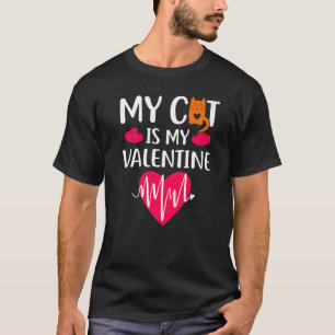 T-shirt Fun tee de la Saint-Valentin Mignonne Mon chat est