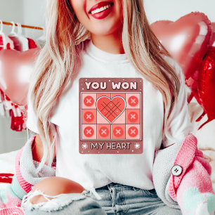 T-shirt Fun Tic-Tac-Toe Saint-Valentin