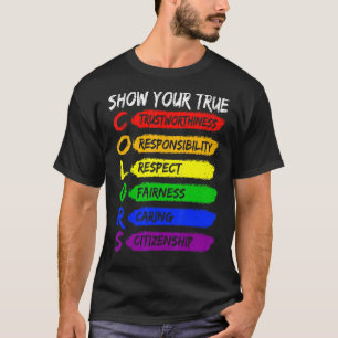 T-shirt Fun True Color Gay Rainbow Pride Drapeau Lgtbq Lgb
