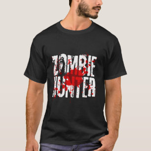 T-shirt Fun Zombie Hunter Design Pour Garçons Filles Hallo