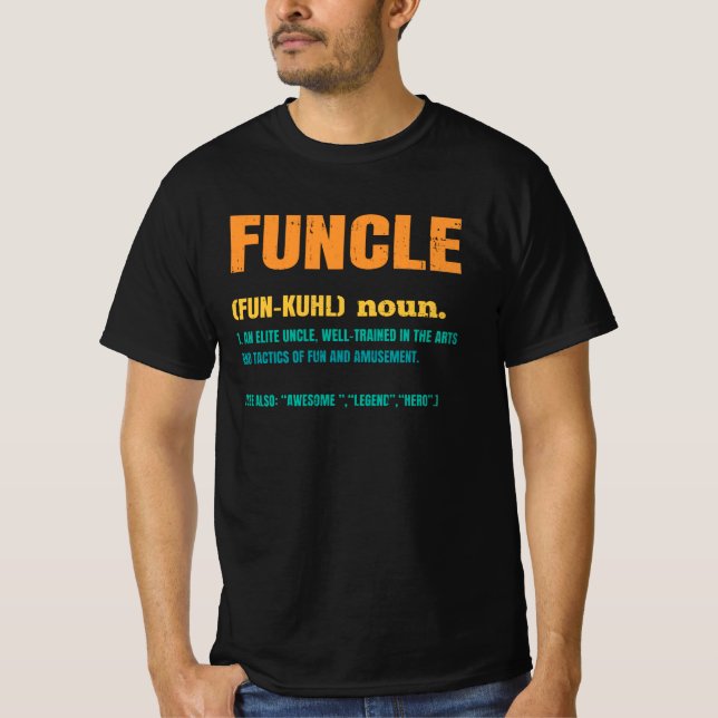 T-shirt Funcle Funny Uncle Definition (Devant)