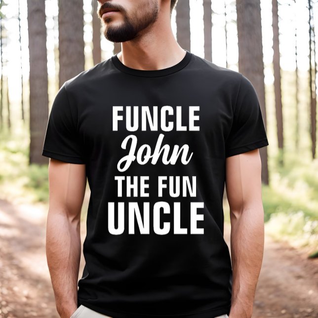 T-shirt Funcle Le Cool et l'oncle drôle cadeau - Nom perso (Créateur téléchargé)