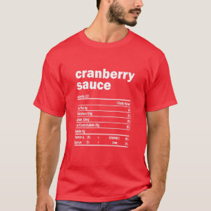 T-shirt Fundy Sauce canneberge Nutrition Faits Action de g