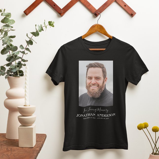 T-shirt Funérailles des pères | Papa Photo Memorial (Créateur téléchargé)