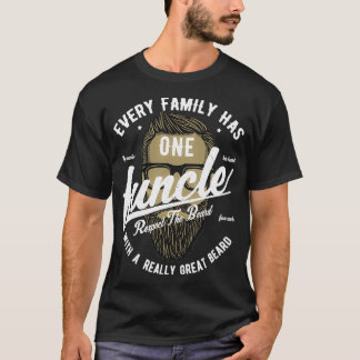 T-shirt Funk Avec Une Grande Barbe L'Oncle Amusant