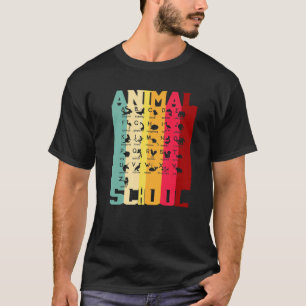 T-shirt Funky Alphabet Animal School A-Z Learning Prek Kin