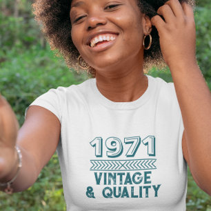 T-shirt Funky année personnalisée Vintage et Cool de quali