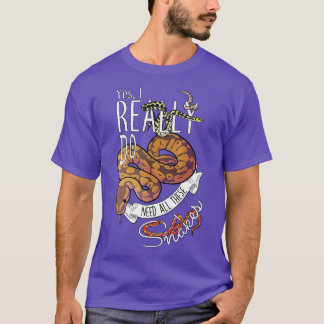 T-shirt Funky Ball Python avec Corn Hognose Tapis Snake R