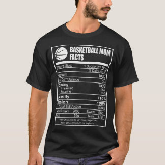 T-shirt Funky Basketball Maman Nutrition Faits Fier Parent