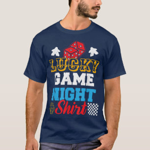 T-shirt Funky Board Game Lucky Game Nuit