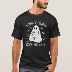 T-shirt Funky Boo Ghost Black Cat Oublier Candy Donner Moi