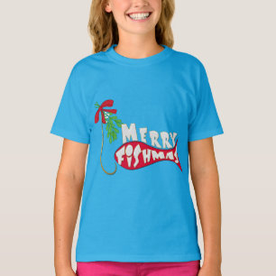 T-shirt Funky Christmas Fishing - Joyeux Fishmas