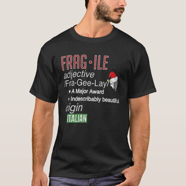 T-shirt Funky Christmas Fragile Fra Gee Lay Major Award T (Devant)