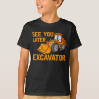 Funky Construction Excavator Dit Garçons Toddler
