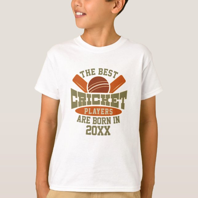 T-shirt Funky Custom Cricket Anniversaire Nom du jour de n (Devant)