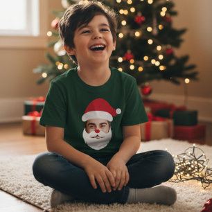 T-shirt Funky Custom Face Swap Père Noël