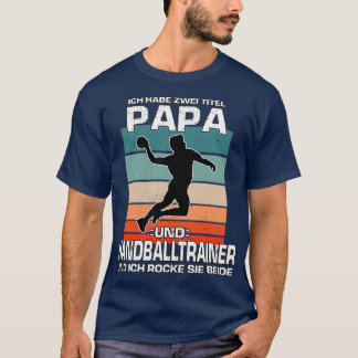 T-shirt Funky Hobby Handball Retro Handball Coach