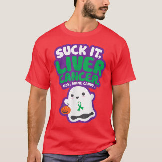 T-shirt Funky It Liver Cancer Gimme Candy mignonne Ghost