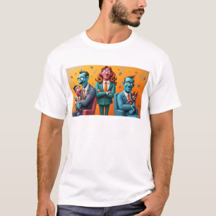 T-shirt Funky Kaiju : Art des monstres d'Osaka - Répandre 