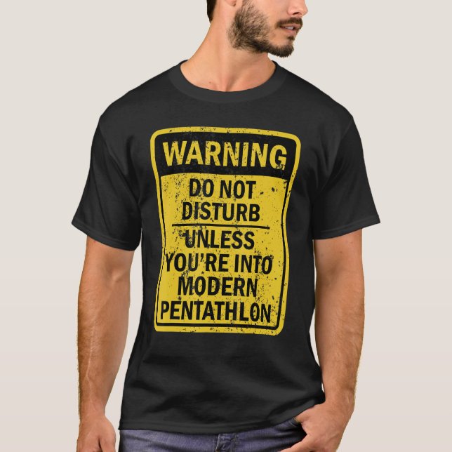 T-shirt Funky Moderne Pentathlon Sport Thème Anniversaire  (Devant)