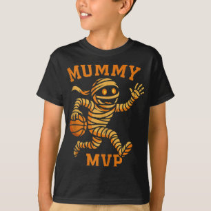 T-shirt Funky Mummy Basketball Halloween Design Mvp Monste