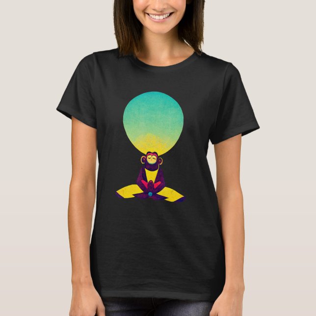 T-shirt Funky Munky Dzogchen Clear Light Monkey (Devant)