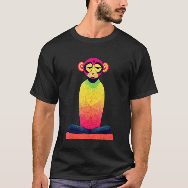 T-shirt Funky Munky Third-Eye Monkey (Devant)