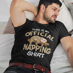 T-shirt Funky Napping Sloth Official Sleeping Pyjama