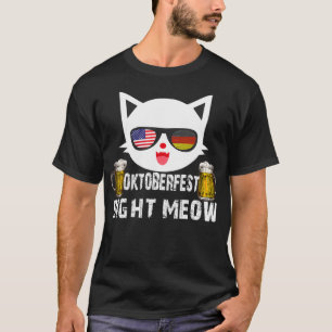 T-shirt Funky Oktoberfest Right Meow Cat