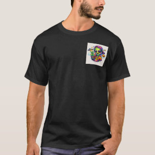 T-shirt Funky Peace Alien : Graphique Autocollant Animé