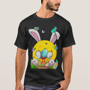 T-shirt Funky Pickleball Ball & Paddles Bunny Ears Pâques