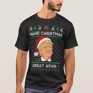 T-shirt Funky Santa Hat Trump Rendre Noël super U