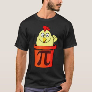 T-shirt Funky Science Mathématiques Poulet Pot Pi Day Mars