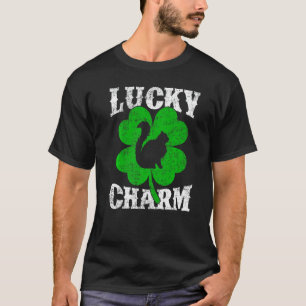 T-shirt Funky Shamrock Feuille Lucky Charm Balinese Chat S
