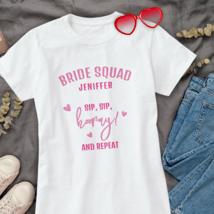 T-shirt Funky Simple Bridesmaid Mariage
