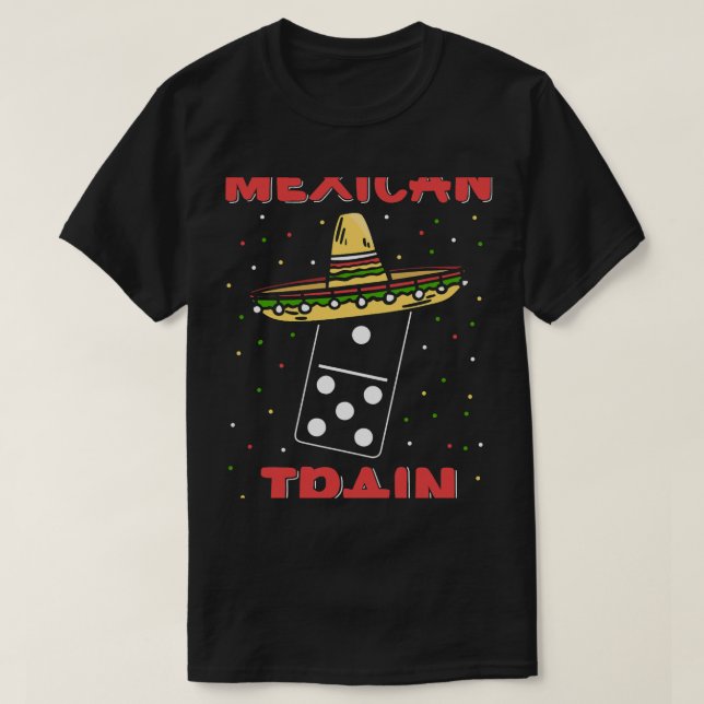 T-shirt Funky Trains Dominoes (Design devant)