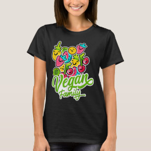 T-shirt Funky Végétarien Cool Veggie Fruits Veganism World