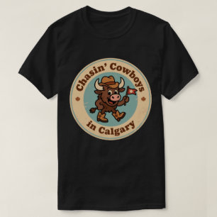 T-shirt Funky Vintage Calgary Buffalo Cowboy Casquette Ret
