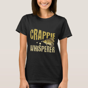 T-shirt Funky Vintage Crappie Whisperer Fishing