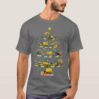 T-shirt Funky Xmas Correspondant Père Noël Construction Ca