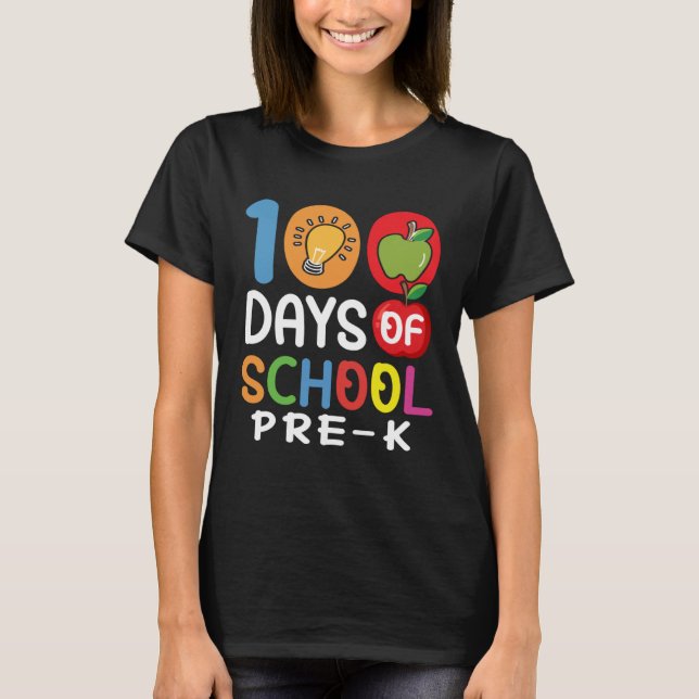 T-shirt Funny 100 Days Of School And Still Poppin 100th Pr (Devant)