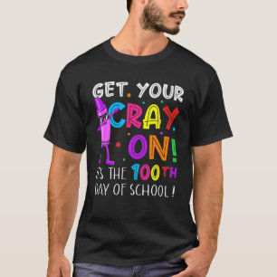 T-shirt Funny 100E Jour De L'École Dabbing Enfants Garçons