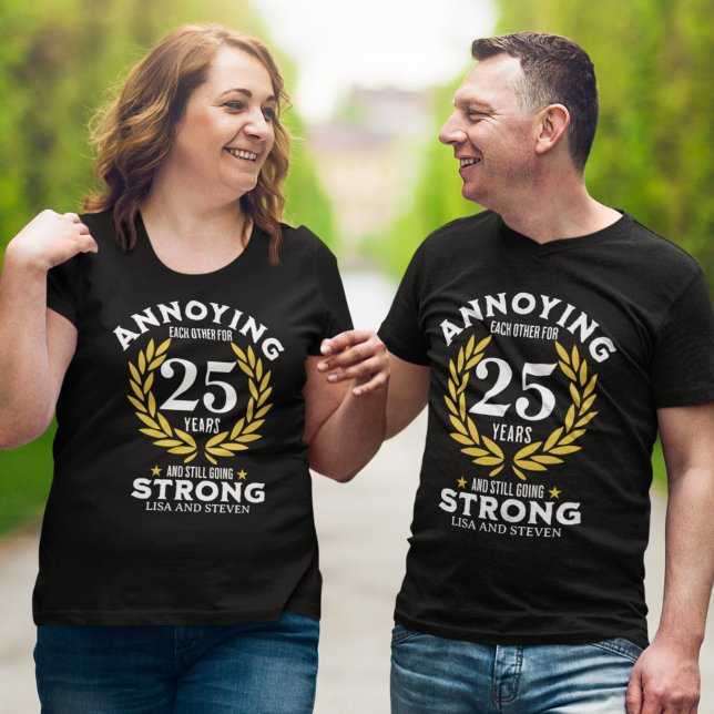 T-shirt Funny 25th Anniversary for couples (Créateur téléchargé)