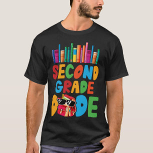 T-shirt Funny 2e année Dude Retour à l'école Cadeaux Garço