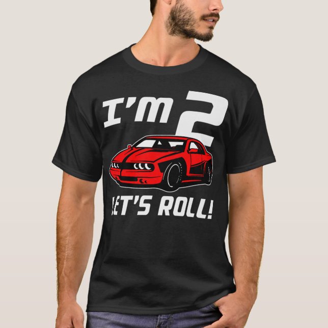 T-shirt Funny 2e anniversaire Cadeaux Boys Toddlers Race C (Devant)